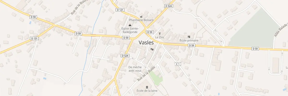Plan du 6 Pl du Vingt Cinq Aout à Vasles