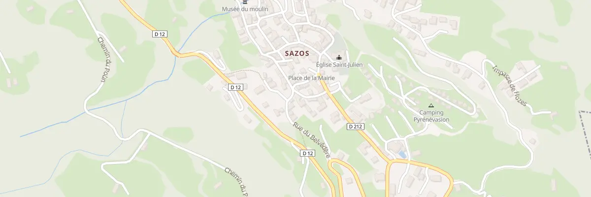 Plan du 1 Che des Bergers à Sazos