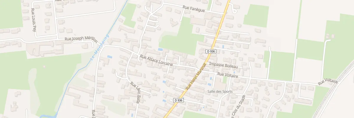 Plan du 6 Rue Alsace Lorraine à Ossun