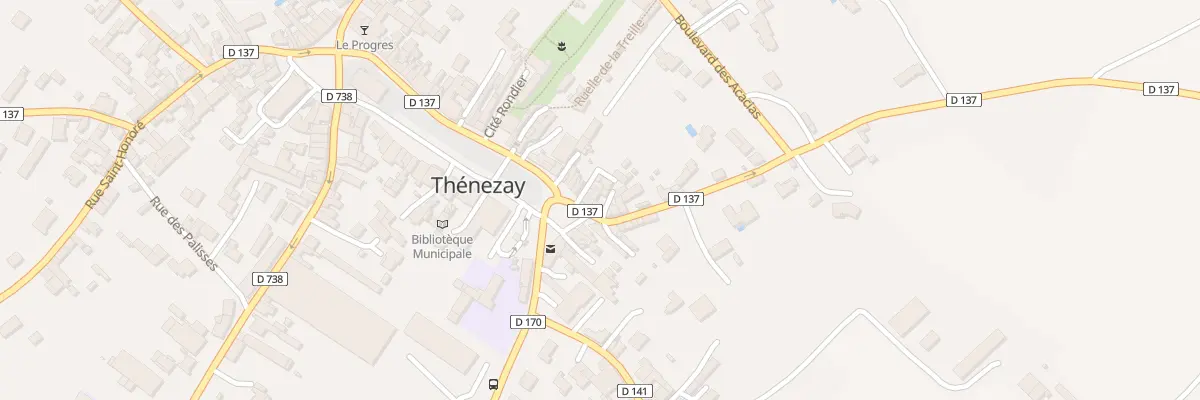 Plan du 69 Rue du Général de Gaulle à Thénezay