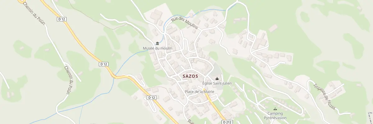 Plan du 5130 Le Bourg à Sazos