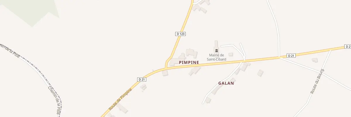 Plan du 4 Pimpine à Saint-Cibard