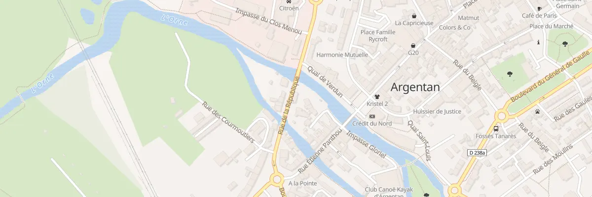 Plan du 8 Rue de la République à Argentan