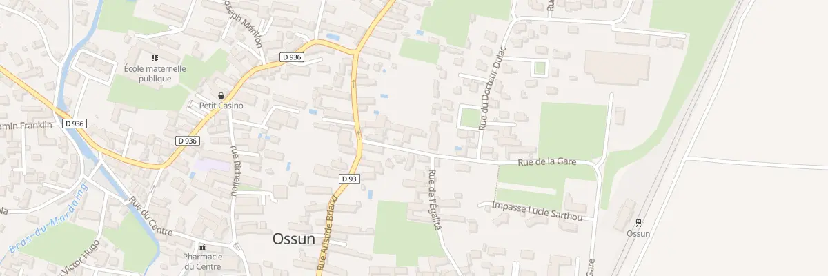 Plan du 5 Rte de la Gare à Ossun