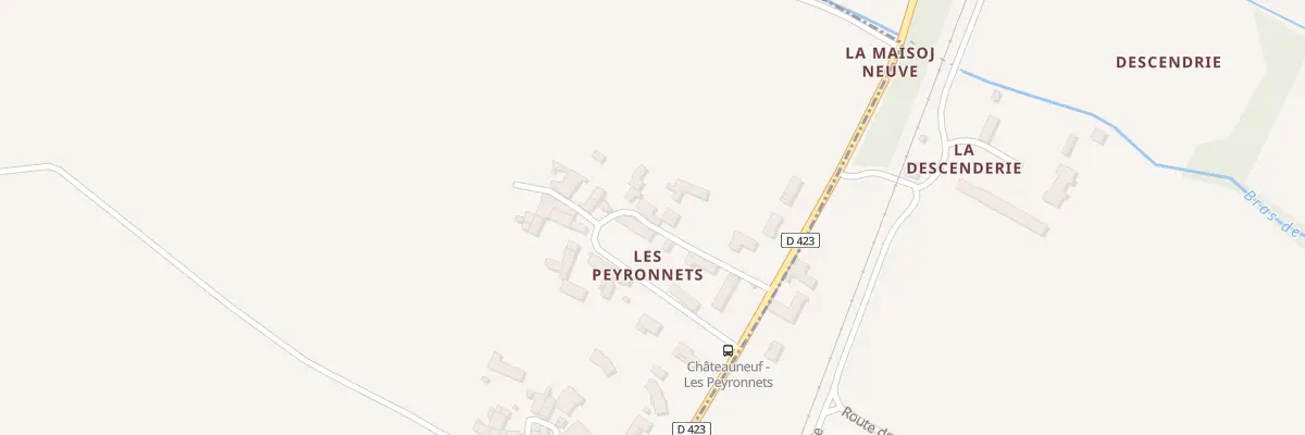 Plan du 189 Rue des Peyronnets à Châteauneuf-sur-Charente