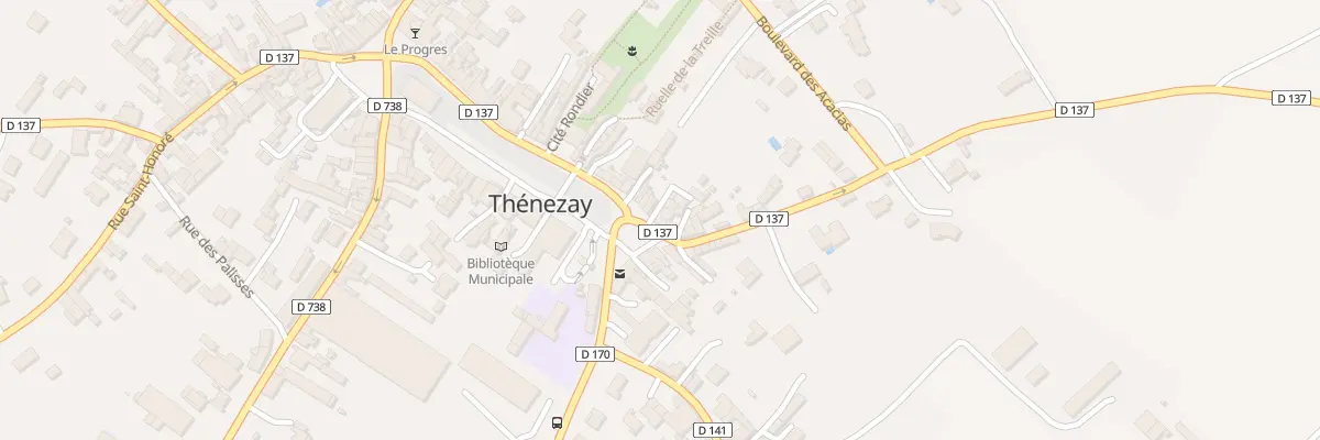 Plan du 67 Rue du Général de Gaulle à Thénezay