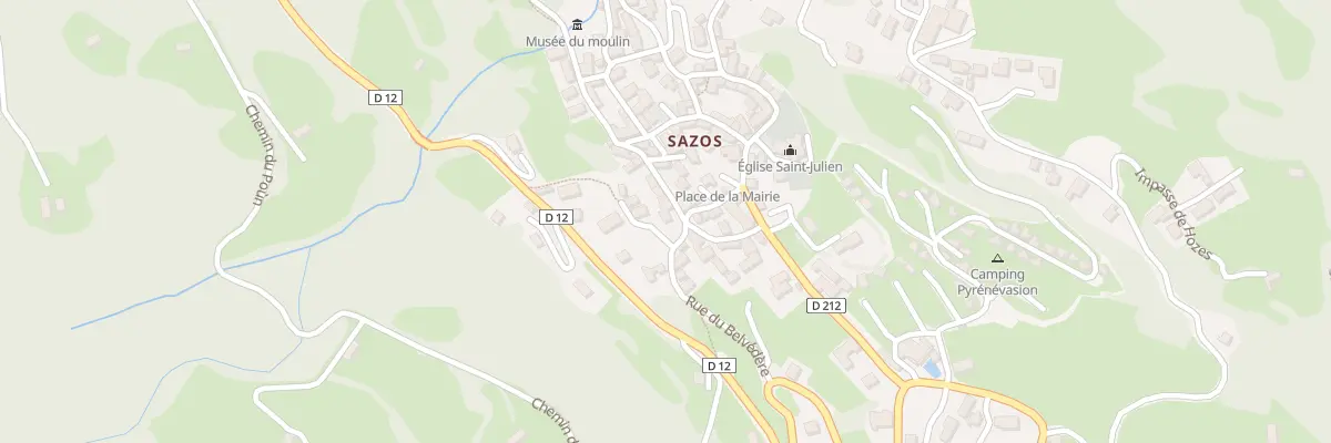 Plan du 1 Rue du Poùn d’Era Péro à Sazos