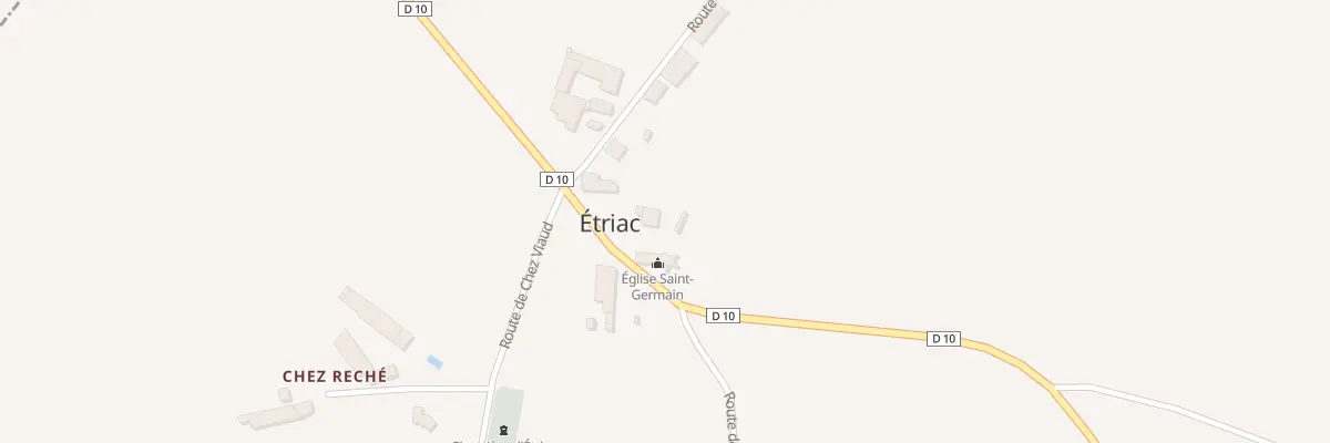 Plan du 1 Le Bourg à Étriac
