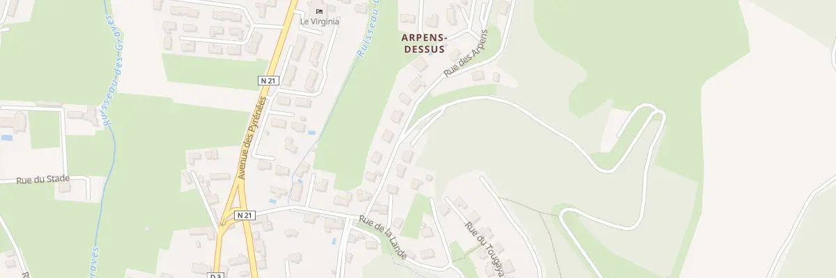 Plan du 4 Rue des Arpens à Adé