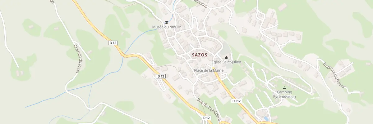 Plan du 3 Rue du Cap de Puyo à Sazos