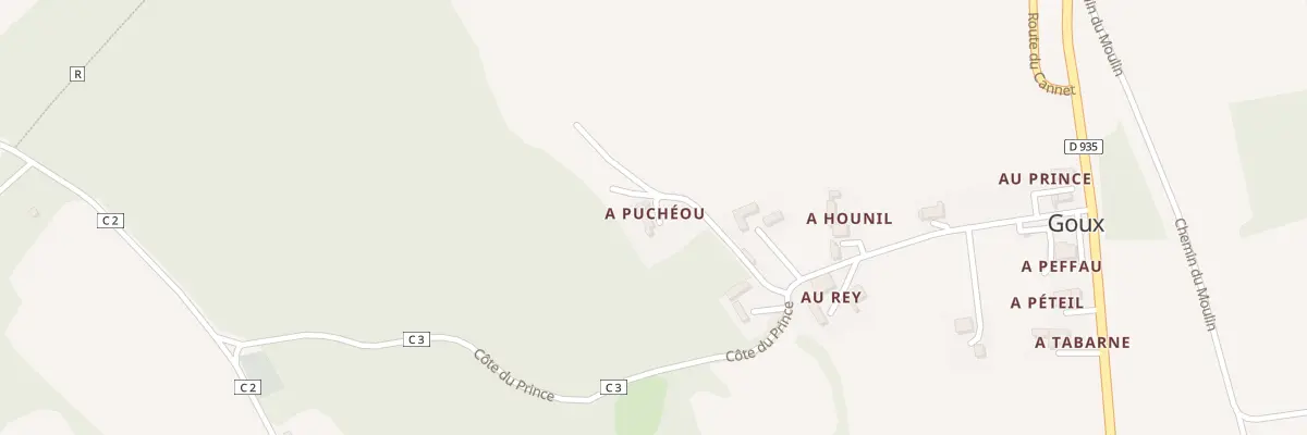 Plan du 129 Che de Puchéou à Goux