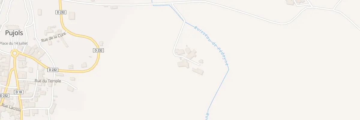 Plan du 159 Gueyniche à Pujols