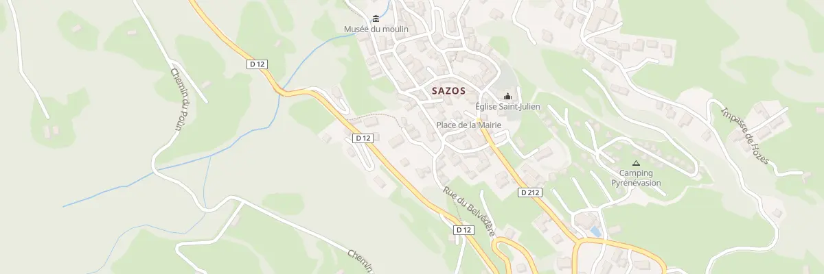 Plan du 2 Che des Bergers à Sazos