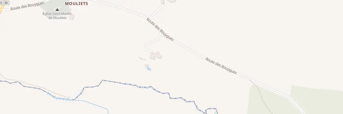 Plan du 6 Rte des Bouygues à Mouliets-et-Villemartin
