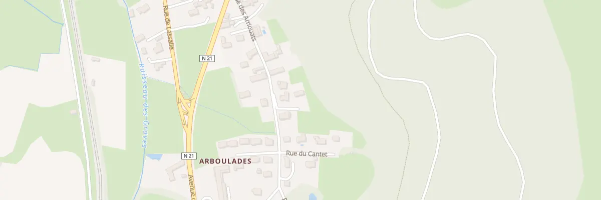 Plan du 21B Rue des Arriouats à Adé