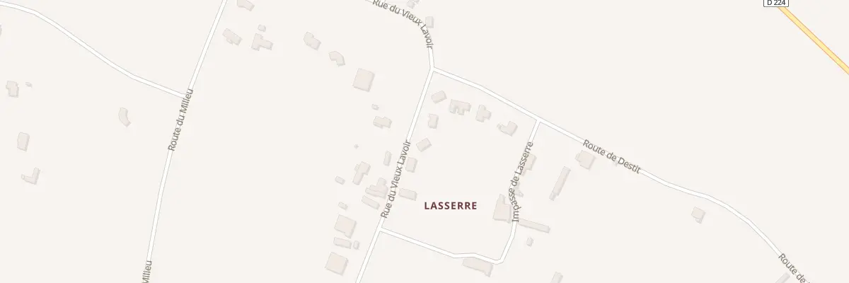 Plan du 661 Rue du Vieux Lavoir à Fontet