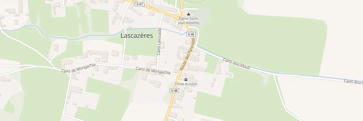 Plan du 6 Rte des Pyrénées à Lascazères