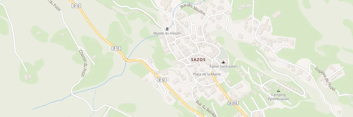 Plan du 5010 Le Bourg à Sazos