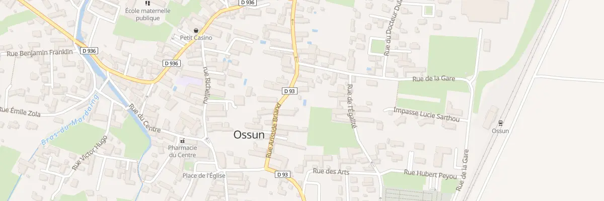 Plan du 7 Rue Aristide Briand à Ossun