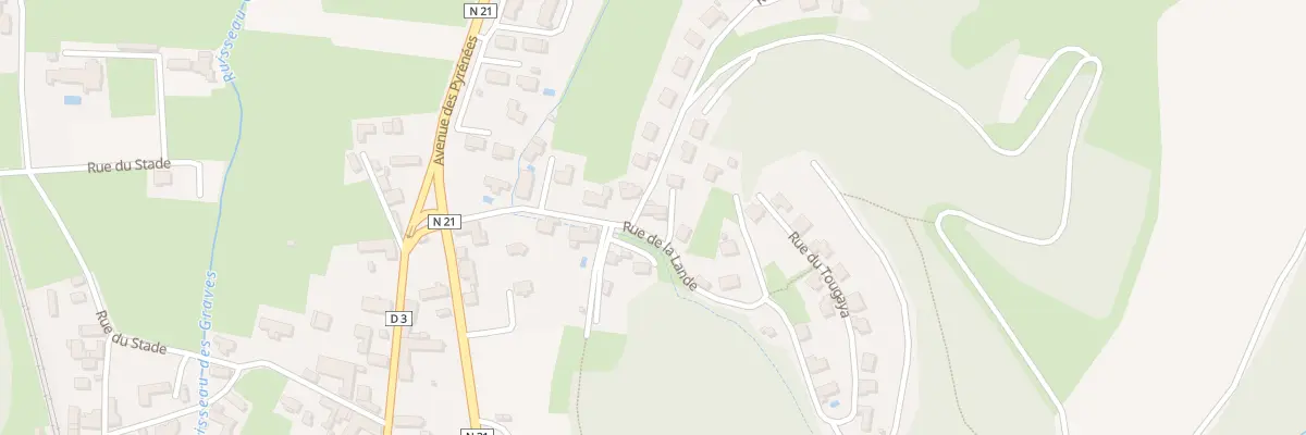 Plan du 11 Rue de la Lande à Adé