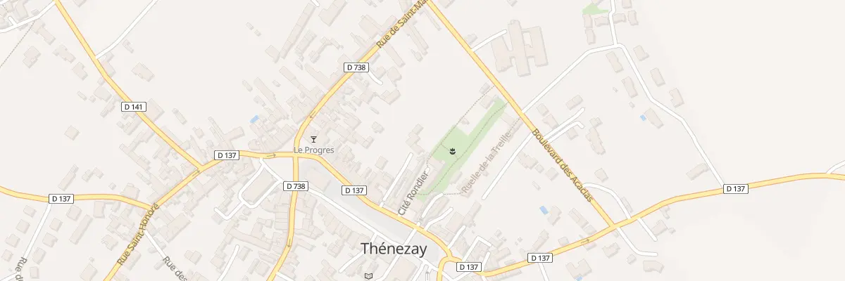 Plan du 35 Rue du Général de Gaulle à Thénezay