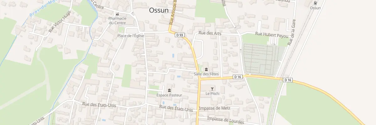 Plan du 2 Rte de Lourdes à Ossun