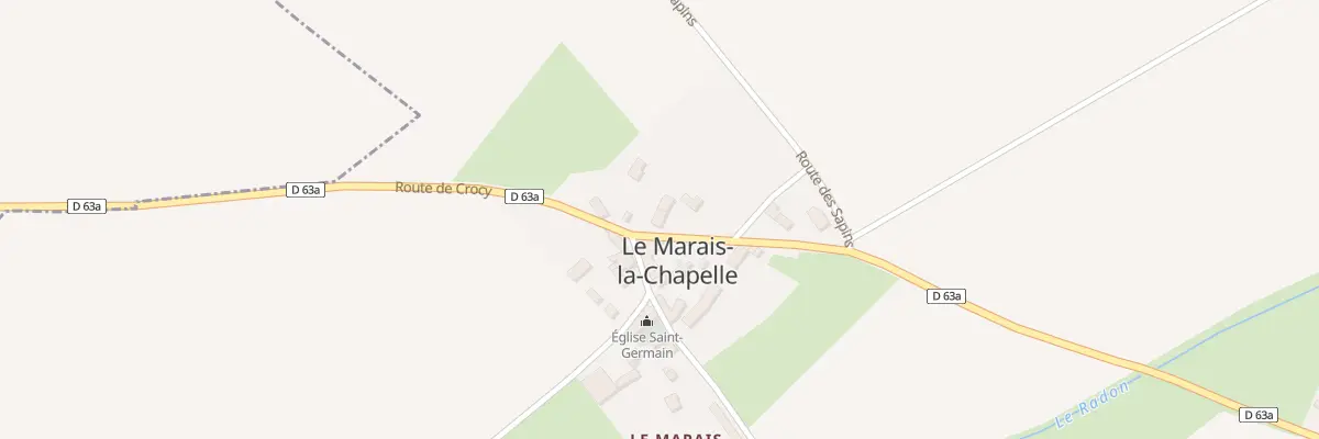 Plan du 13 Rte de Crocy au Marais-la-Chapelle