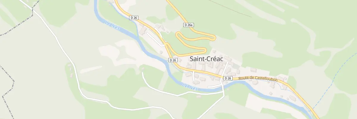 Plan du 3 Rte de Castelloubon à Saint-Créac