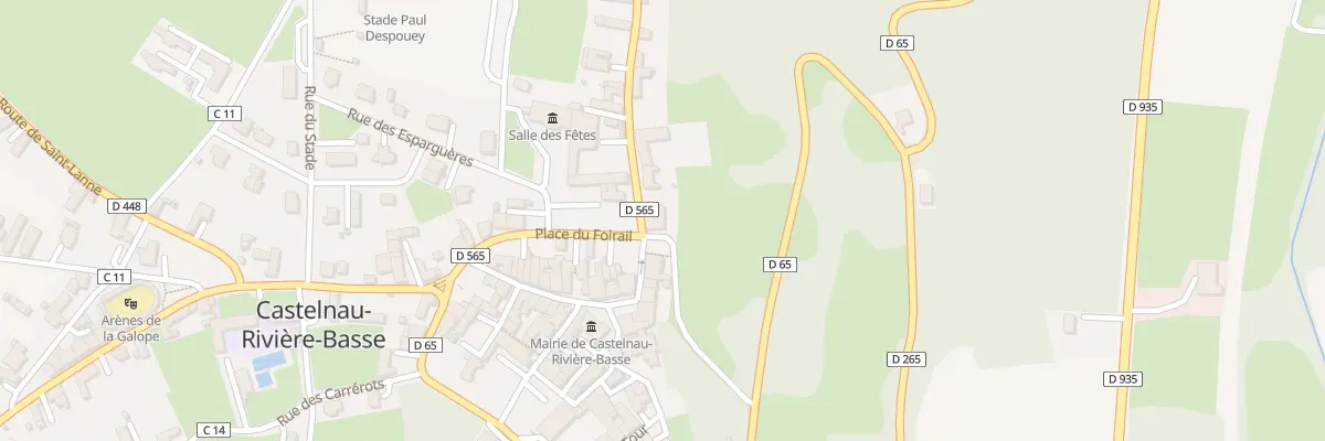 Plan du 2 Pl des Anciens Combattants à Castelnau-Rivière-Basse