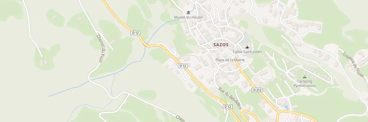 Plan du 1716 Rte de l’Ardiden à Sazos