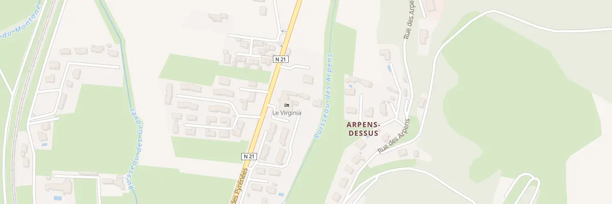 Plan du 3 Av des Pyrénées à Adé