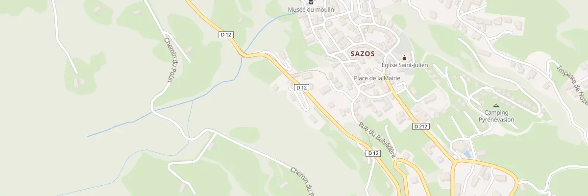 Plan du 1711 Rte de l’Ardiden à Sazos