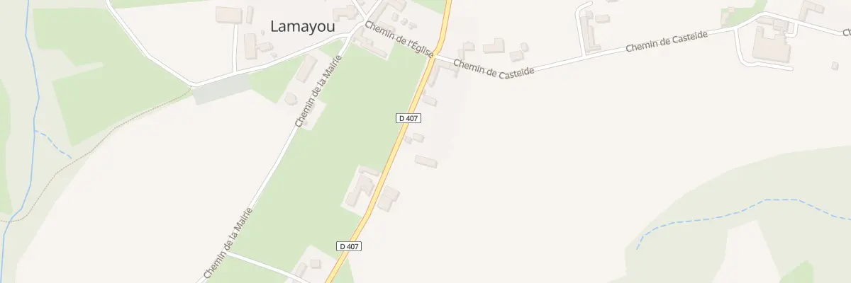 Plan du 822 Rte de Caixon à Lamayou