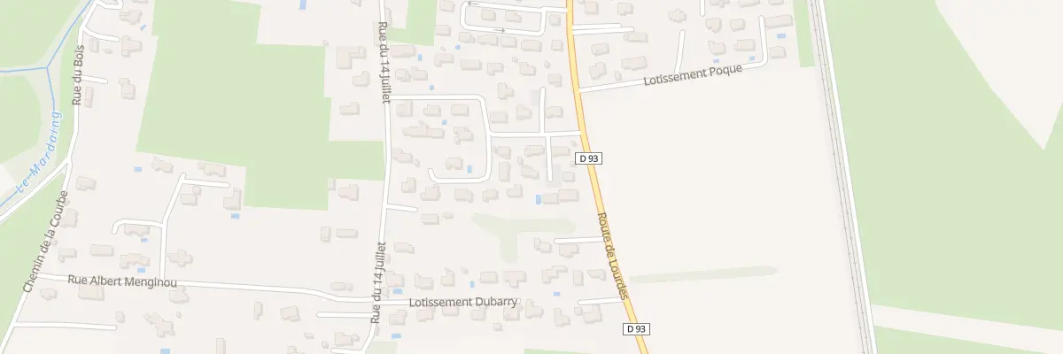 Plan du 17 Ham de Sesteux à Ossun