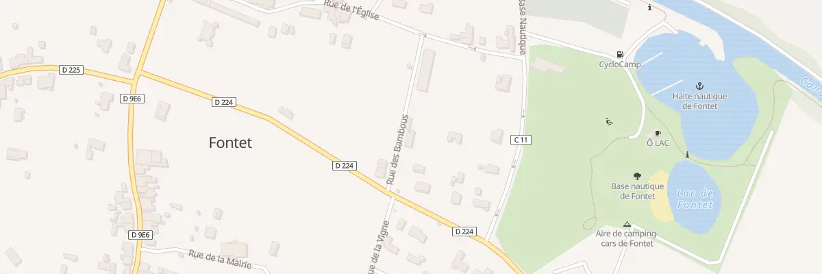Plan du 74 Rue des Bambous à Fontet