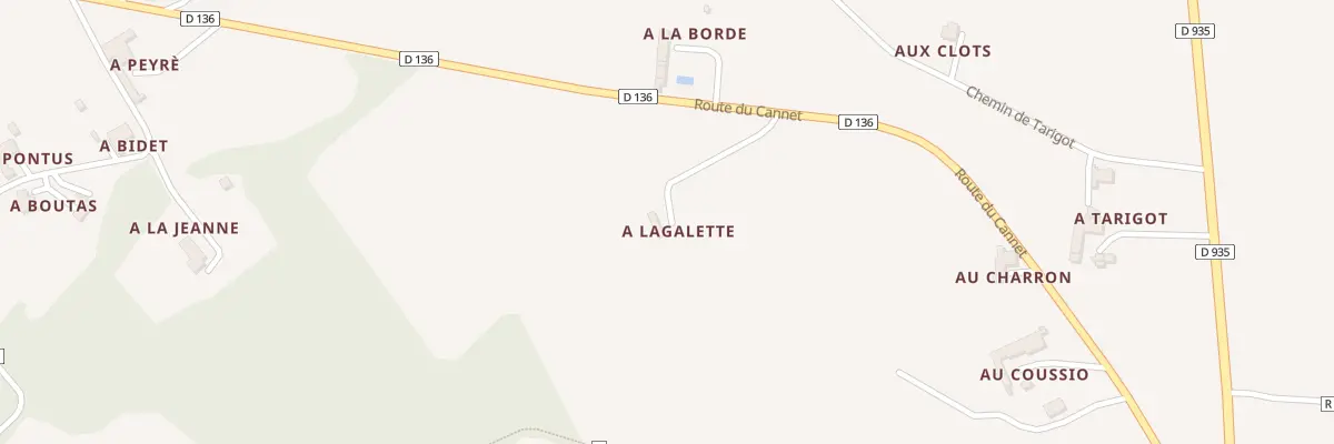 Plan du 5027 A Lagalette à Goux