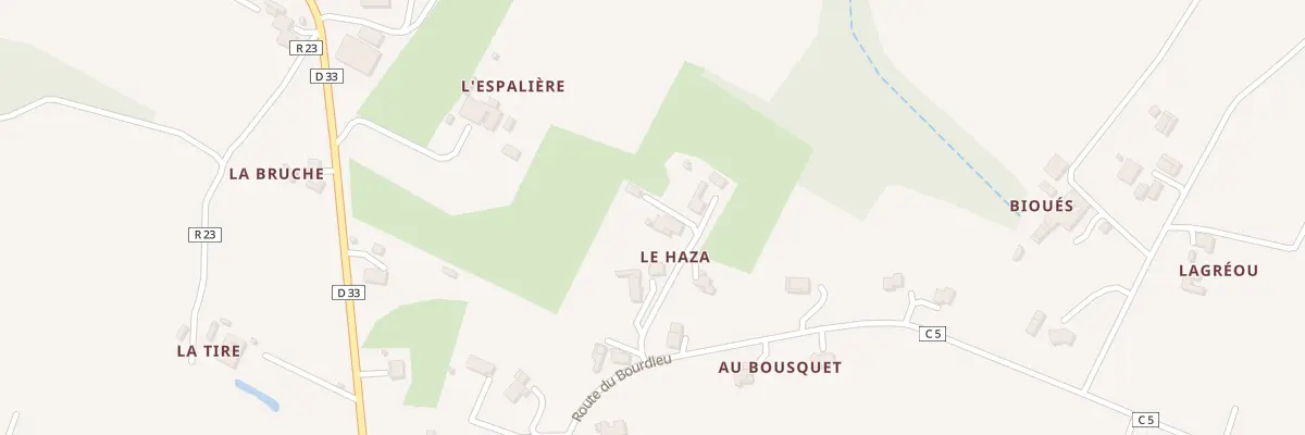 Plan du 5172 Aux Bioues à Sainte-Christie-d’Armagnac