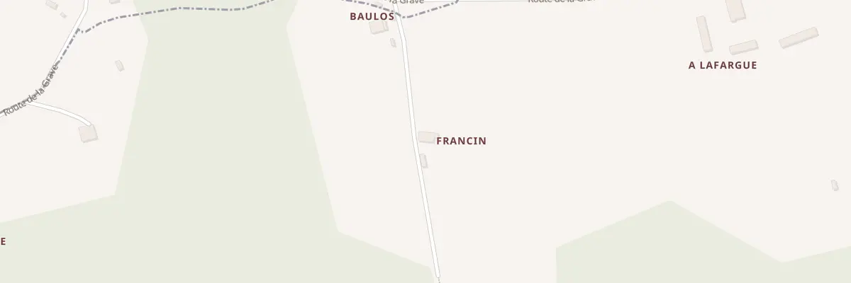 Plan du 1 Francin à Sigalens