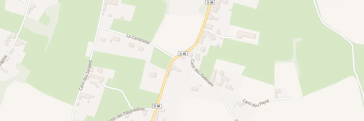 Plan du 23 Rte des Pyrénées à Lascazères
