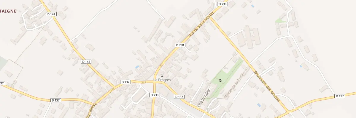 Plan du 14 Rue de Saint-Martin à Thénezay
