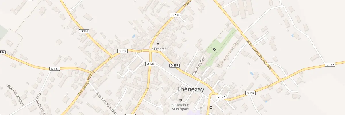 Plan du 21 Rue du Général de Gaulle à Thénezay