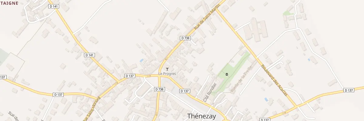 Plan du 8 Rue de Saint-Martin à Thénezay