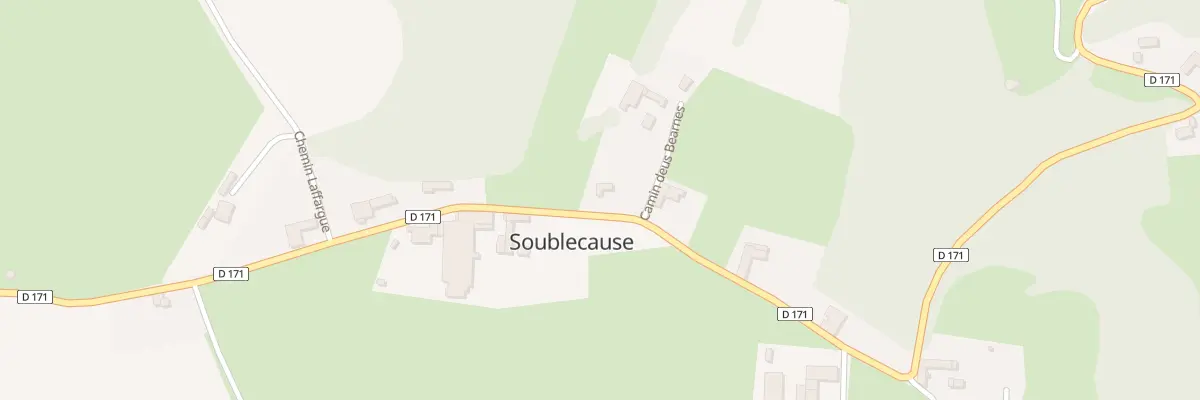 Plan du 9 Rte de Héchac à Soublecause