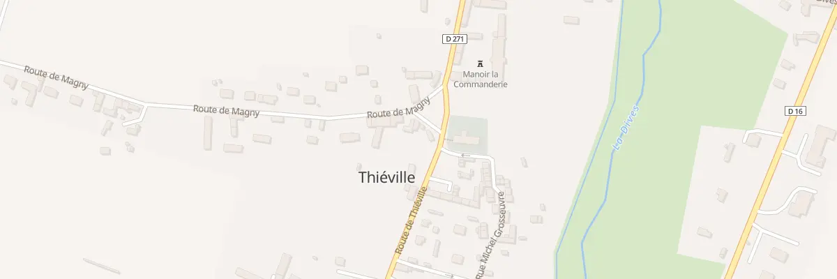 Plan du 1 Rte de Magny -Thieville- à Saint-Pierre-en-Auge