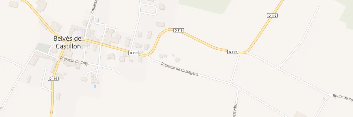 Plan du 129 Coty à Belvès-de-Castillon
