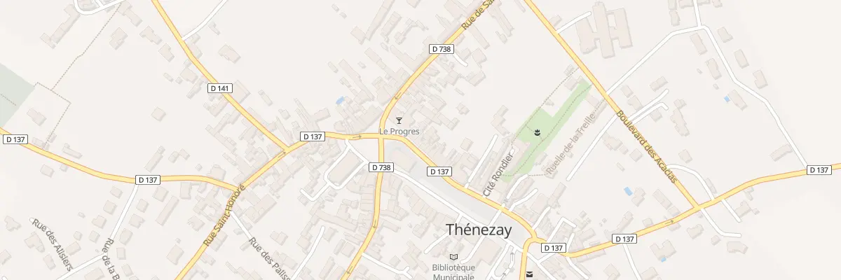 Plan du 13 Rue du Général de Gaulle à Thénezay