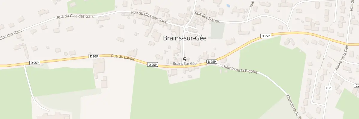 Plan du 28 Rue du Lavoir à Brains-sur-Gée