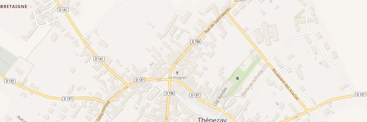 Plan du 6 Rue de Saint-Martin à Thénezay