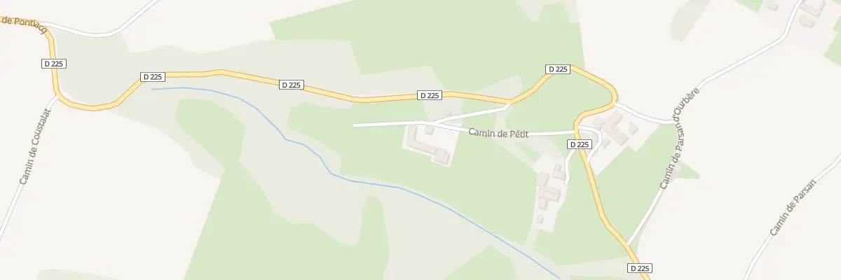 Plan du 170 Cami de Petit à Montaner