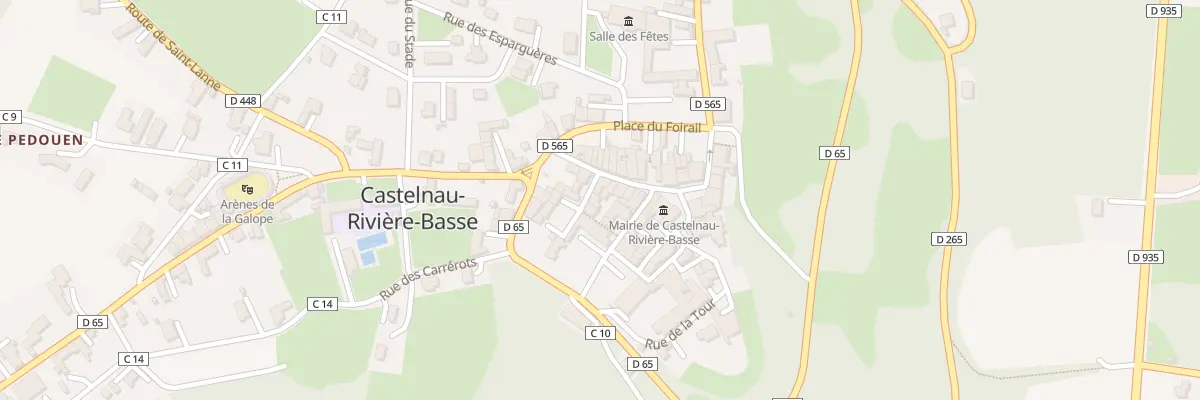 Plan du 5 Rue Pommadère à Castelnau-Rivière-Basse